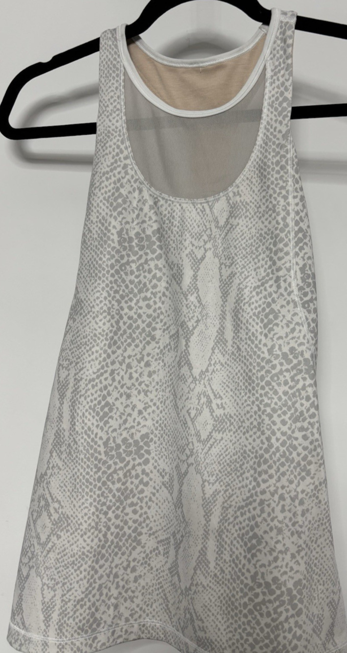 Lululemon Tip Snake Print Racerback Tank Top Sleeveless Women Size 4